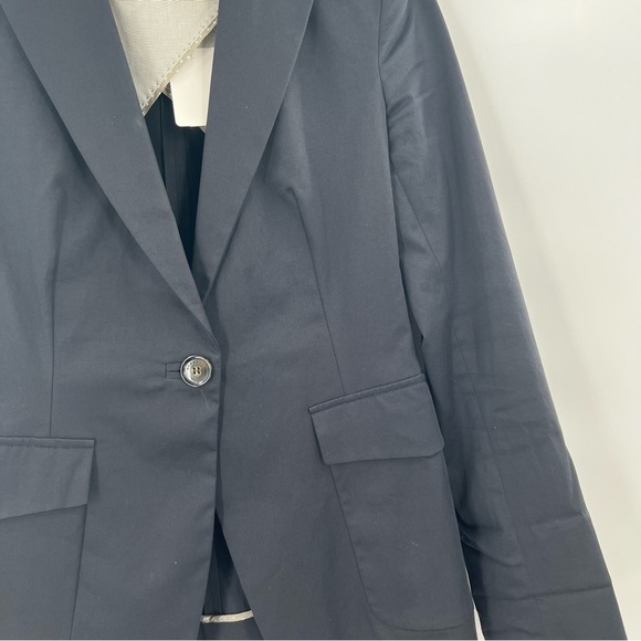 WEEKEND MaxMara navy cotton blazer - Picture 3 of 6